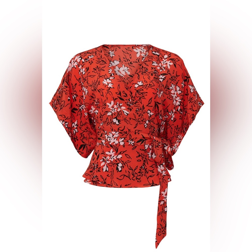 Yumi Kim Floral Wrap Top - Size S